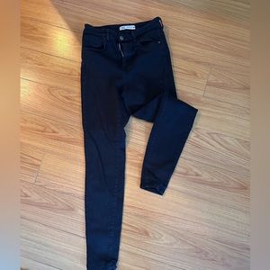 Zara stretch black skinny jeans size 6
